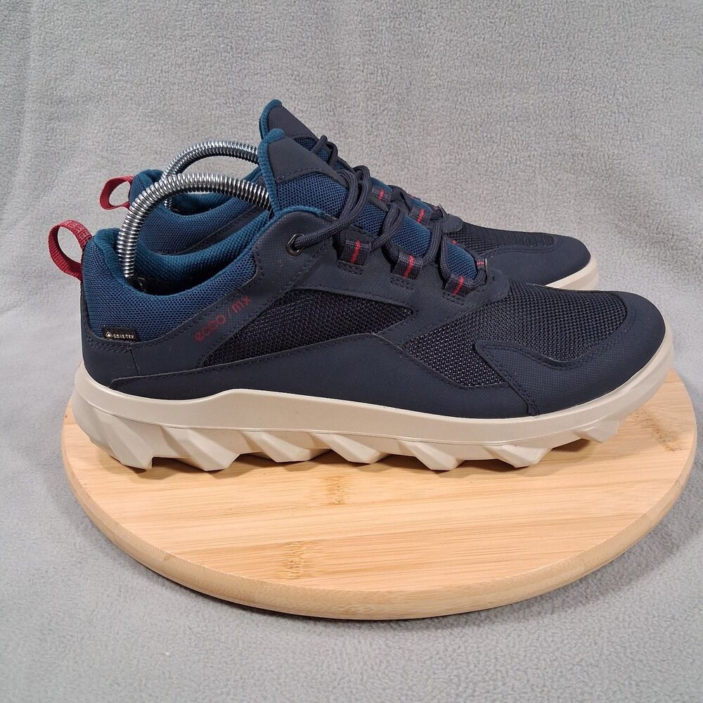 ECCO MX Gore-Tex Womens Size 11-11.5 Shoes Navy Blue Lace Up Low Top Sneaker